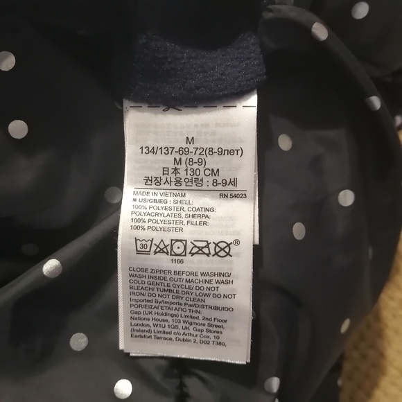 Reversible GAP Winter Puffer Jacket Size M (8/9) - Picture 7 of 8